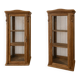 Lot de 2 Vitrines art déco bois massif