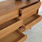 U-453 dub chest of drawers by Jiri Jiroutek for Interier Praha 1960