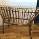 Vintage rattan cradle