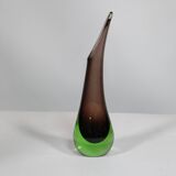 Vase en verre Sommerso de Murano par Flavio Poli, 1970