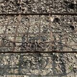 Folding wrought iron bed 1900