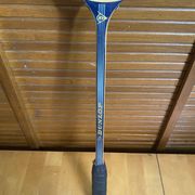 Vintage dunlop badminton racket wood + sports cover #e240