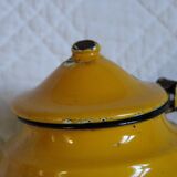 Ancient enamelled teapot