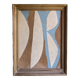 Abstract painting on wood panel