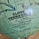 Former globe world map Geographer Joseph Forest Paris wood XIXth
