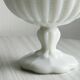 Footed cup, candy box with white opaline lid