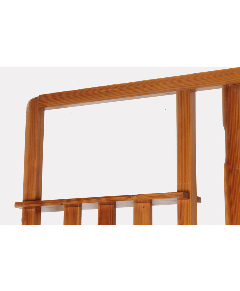 Vintage pine claustra, Czech-made, 1970