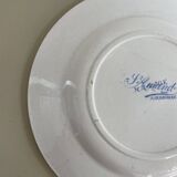 Set of 2 St Amand ironstone plates, Jardinière model