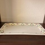 Mehun france earthenware cake dish with empire style floral frieze