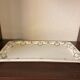 Mehun france earthenware cake dish with empire style floral frieze