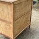 Commode style empire rénovée en chêne brut 4 tiroirs