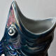 Blue lustre porcelain fish jug