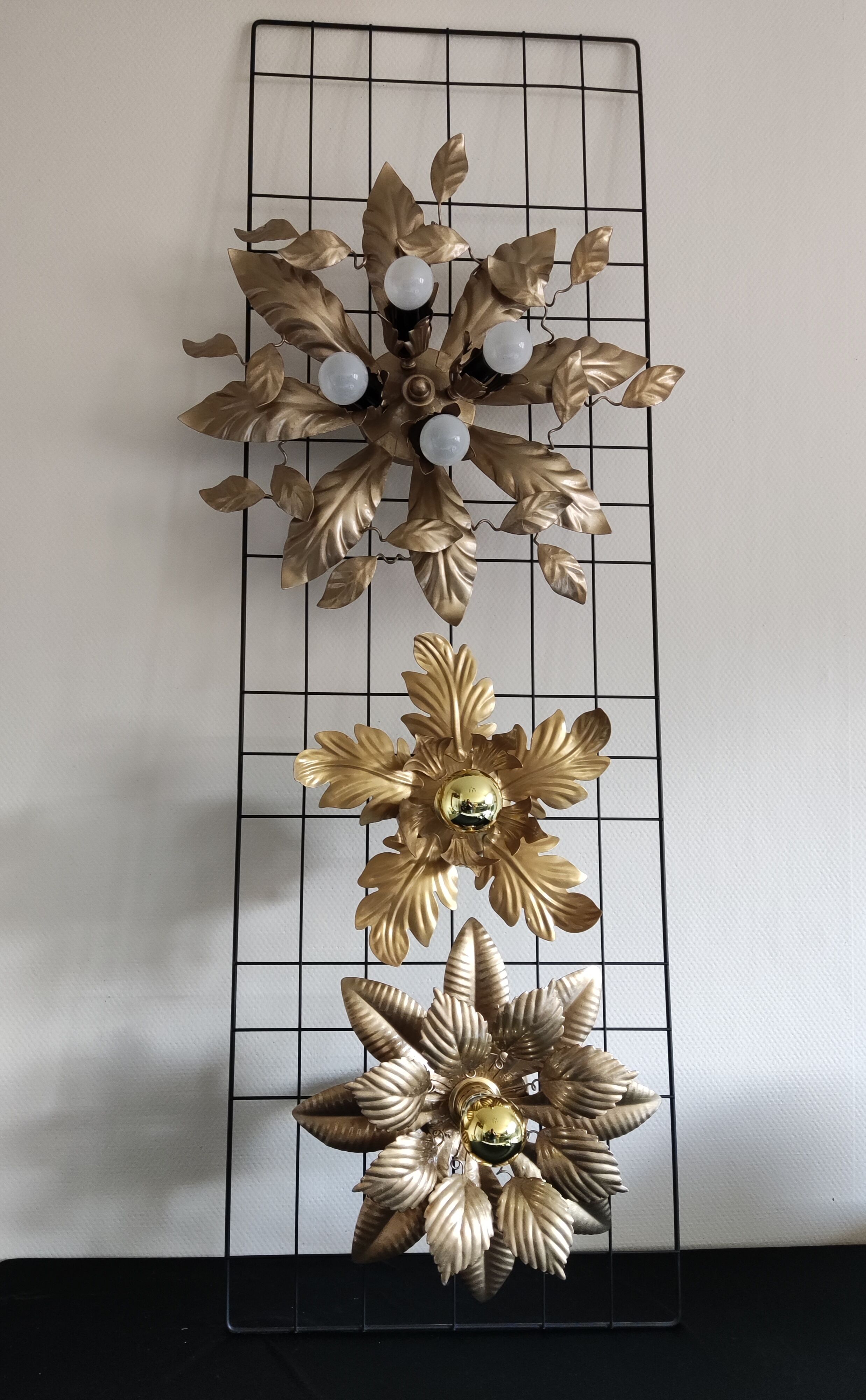 Applique feuilles 2 corolles