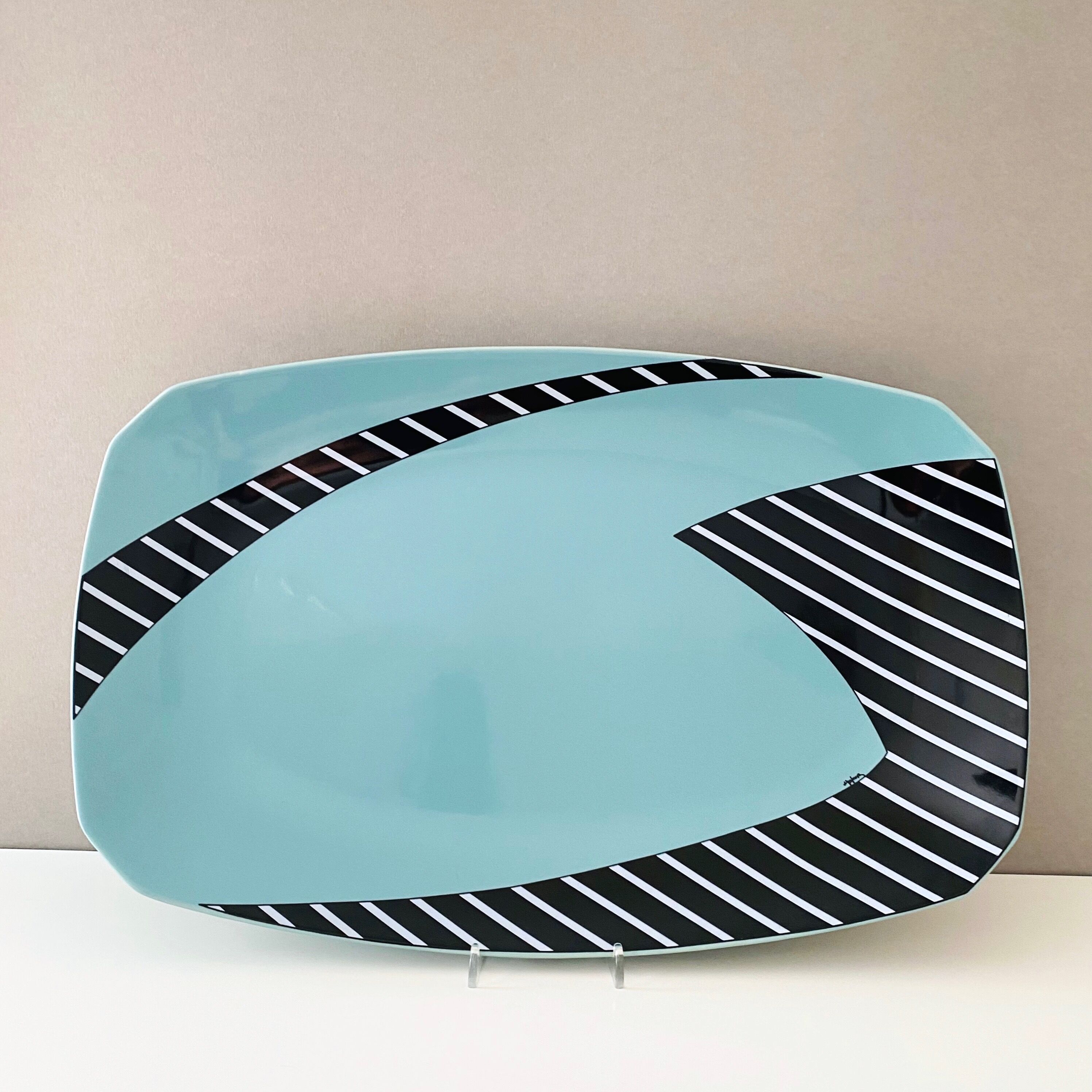 Large Rosenthal Flash Frisco serving plate by Dorothy Hafner