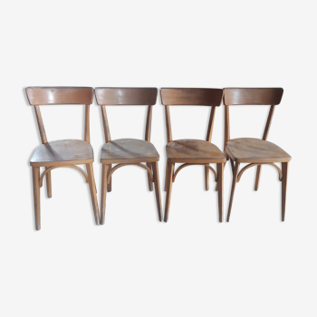 1 set of 4 Baumann chairs