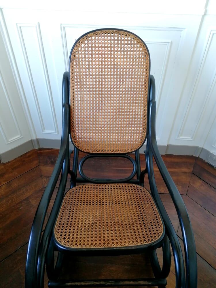 Rocking chair Thonet n°10 , 1908 original label