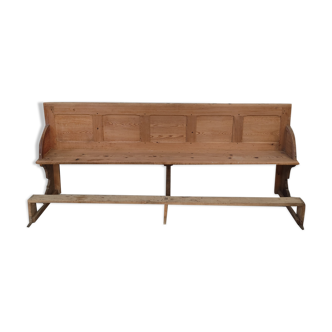 Ancient church bench