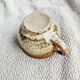 7 coffee cups in pyrite stoneware Brutalist Style