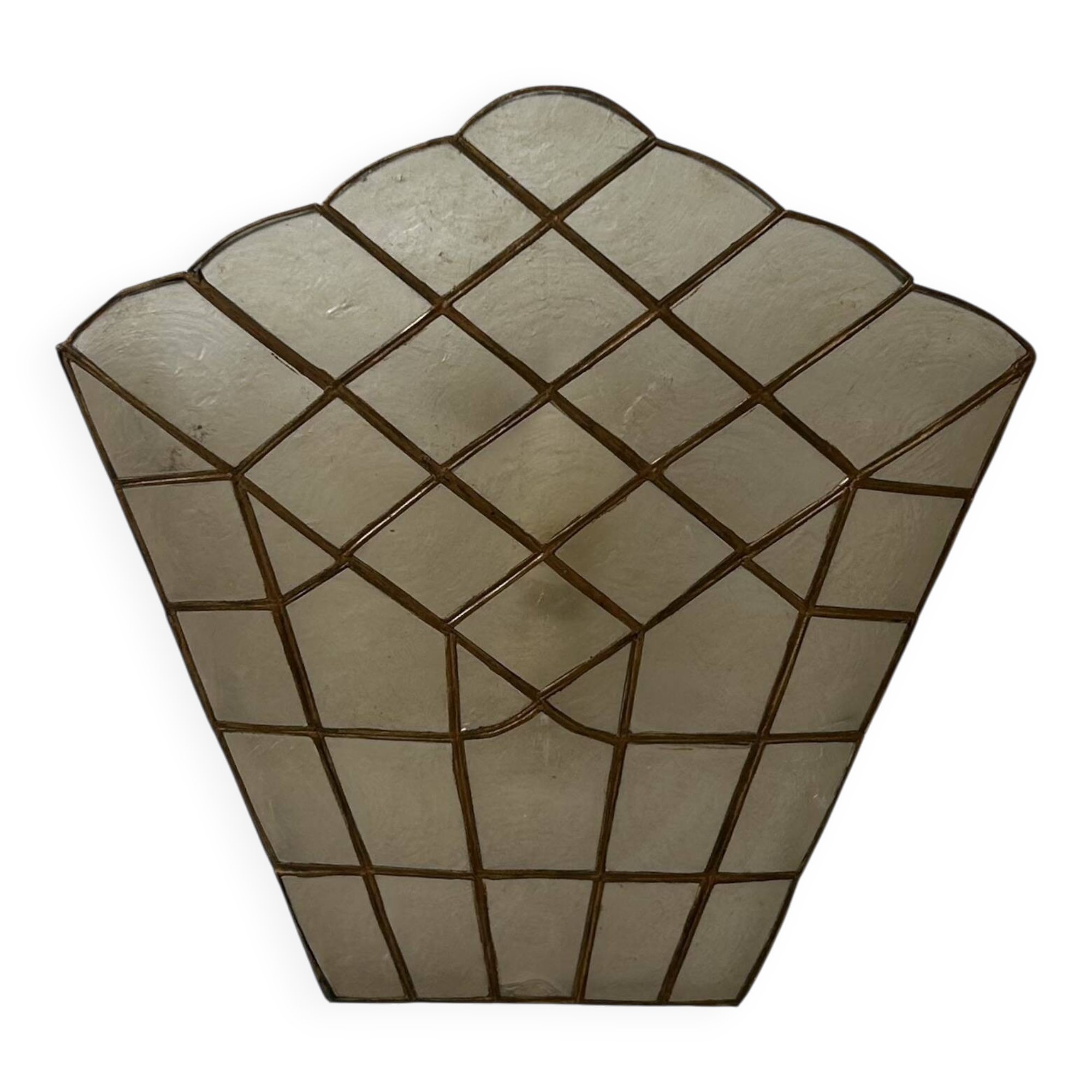 Applique nacre et laiton, France, 1970