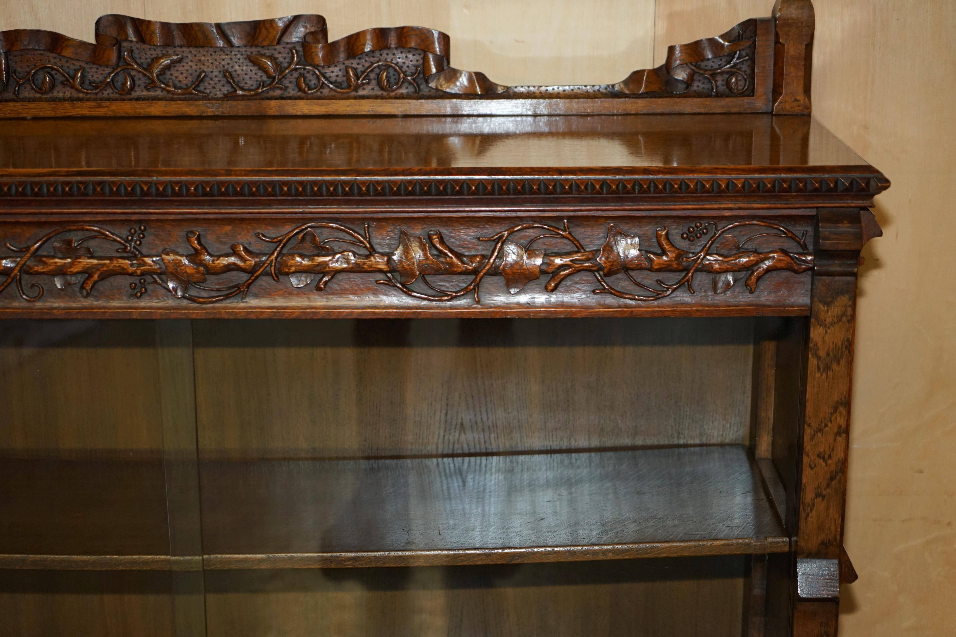 Gothic Revival library hand-carved by Pugin