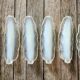 Opalescent glass leaf knife holder