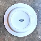 Sainte Amandinoise hollow plate in iron clay, "Margot" service