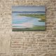 Oil on Canvas Painting Lakeside Landscape Water Body signed Doan Inger