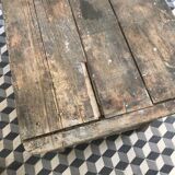 Old wooden farm table