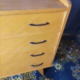Vintage oak chest of drawers 4 drawers
