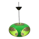 Massive Belgium Space Age UFO Lamp, Green Mid-Century Modern Lighting