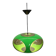 Massive Belgium Space Age UFO Lamp, Green Mid-Century Modern Lighting
