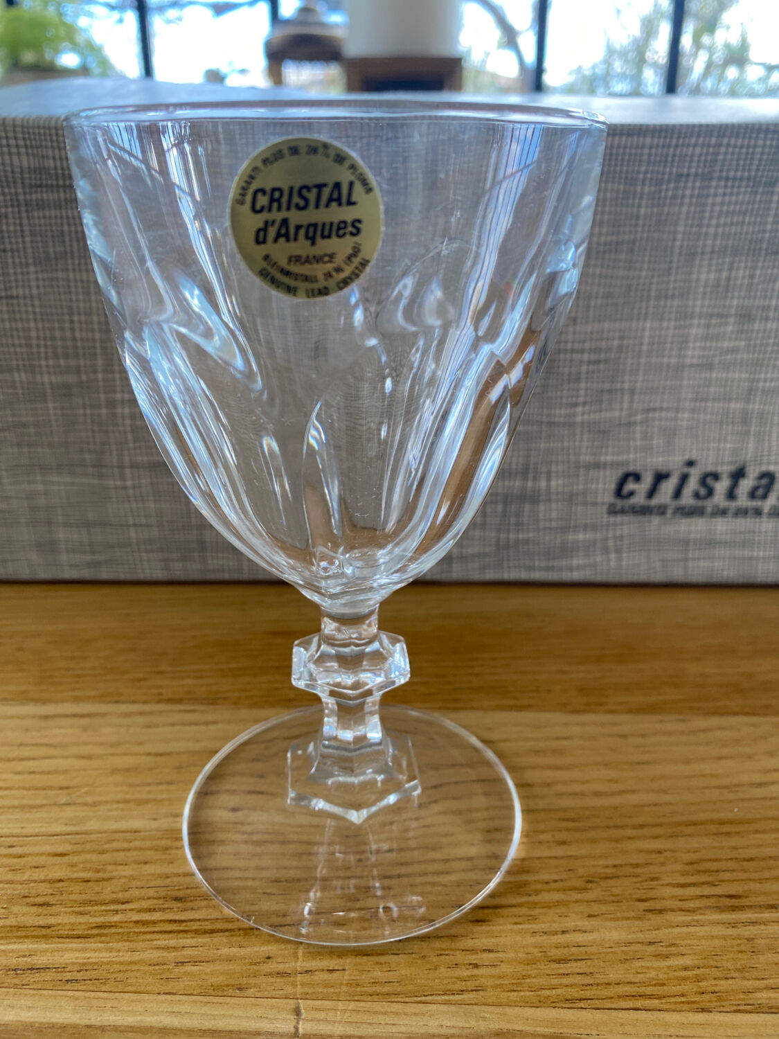 Set of 6 glasses with cristal d'Arques