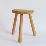 Tripod stool in light wood