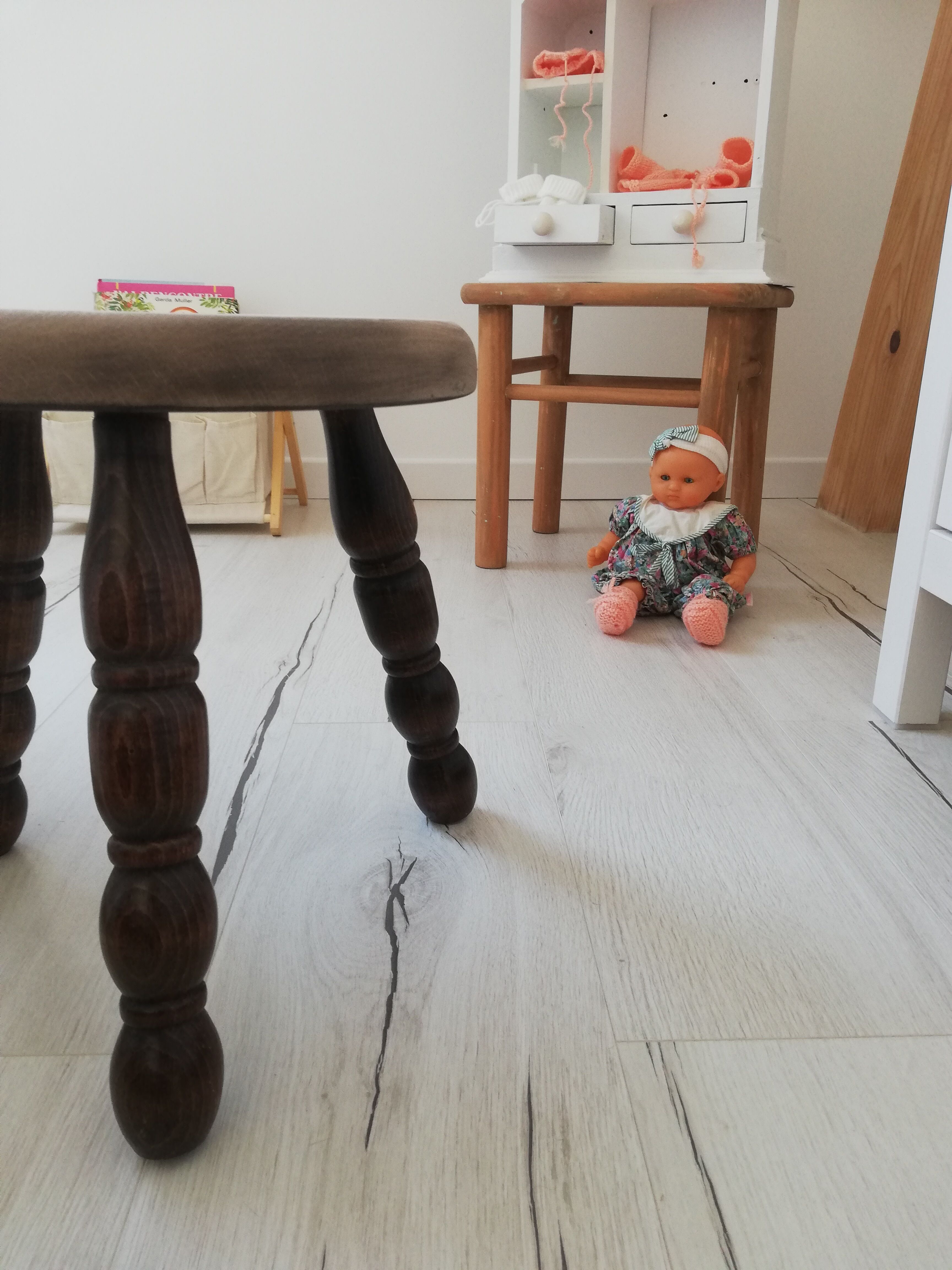 Vintage tripod stool