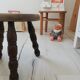 Tabouret tripode vintage