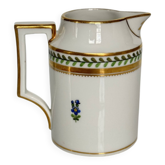 Vienna Porcelain Milk Jug | Hand-Painted Flowers | 19th Century