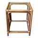 Bamboo and rattan bedside tables