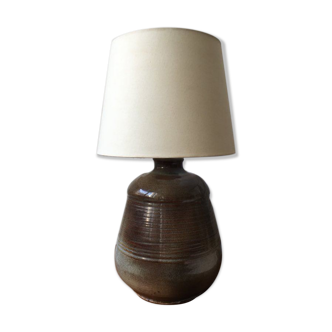 Vintage handmade ceramic footing lamp