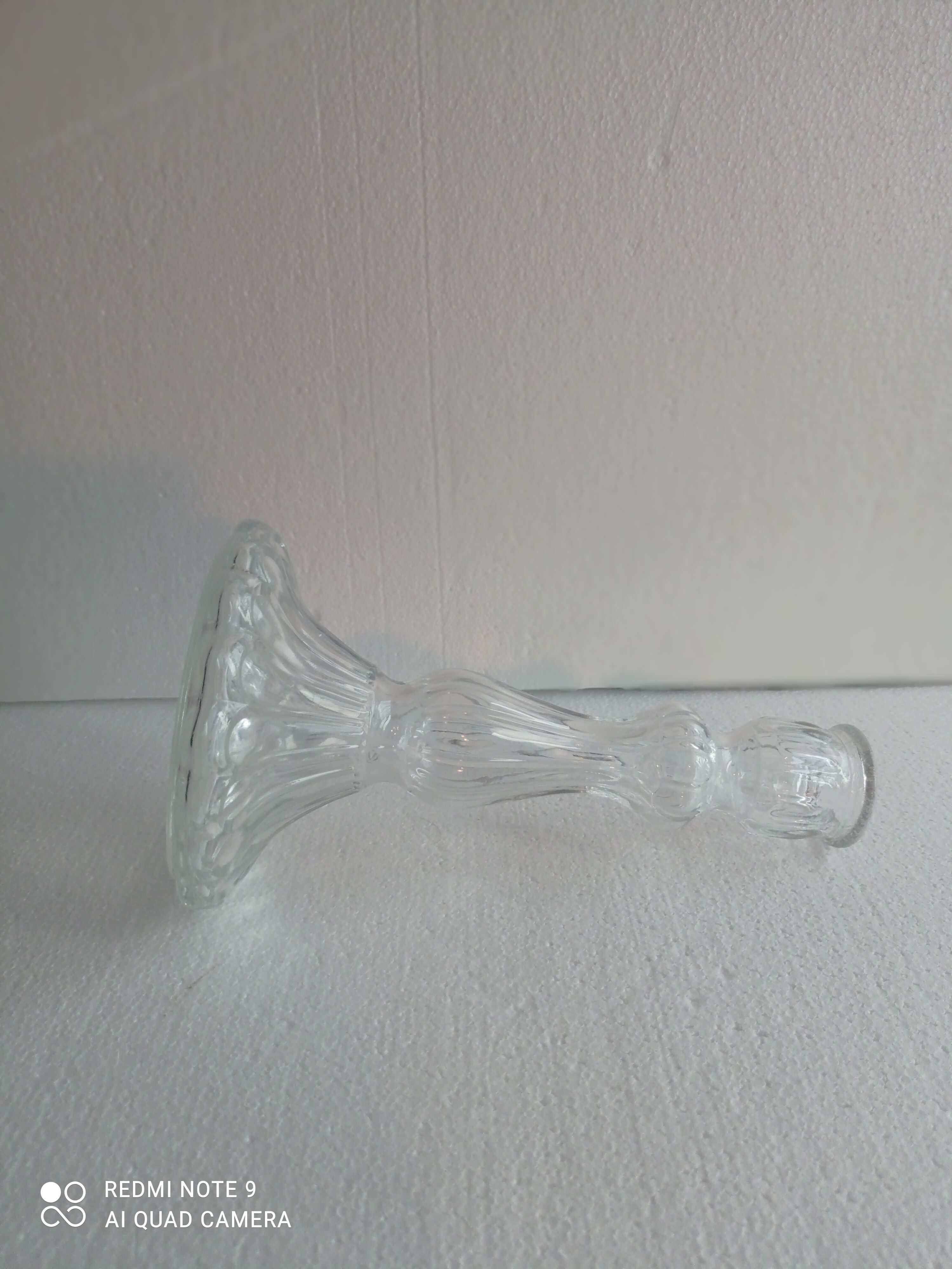 Glass candlestick