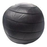 Pouf noir en cuir d'Edwin et Niekel Taco pour Leolux 90