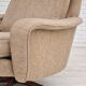 Fauteuil pivotant et son repose-pieds, laine