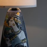 Marian Zawadzki "Oryx" Floor Lamp Unique, Tilgmans Ceramic, Sweden, Dated 1963