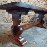 French monastery-style table – Solid cherry – 1950s