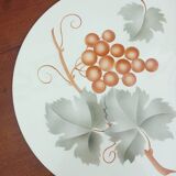 Trivet, earthenware tray, grape pattern