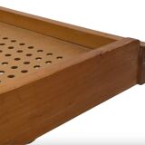 Lit en bois vintage avec tiroirs, Pays-Bas, 1960 design Lit de