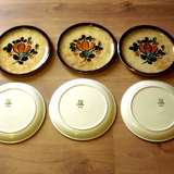 Vintage Boch La Louvière Corfu Collection Set of 6 Side Plates
