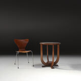 Art Deco side table in oak wood, 1930's