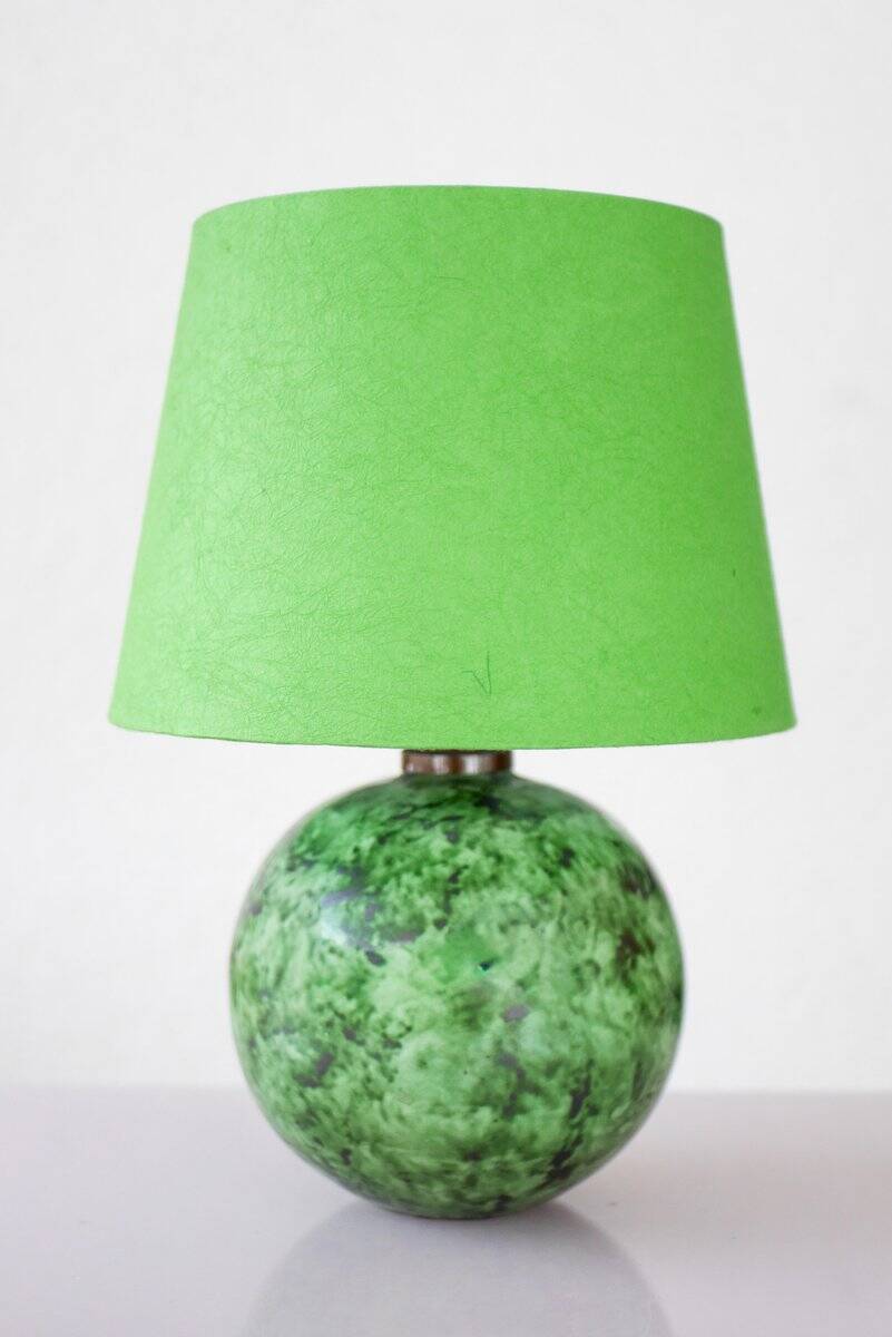 Scandinavian Art Deco table lamp in ceramic by Erik Mornils for Nittsjö, 1930s