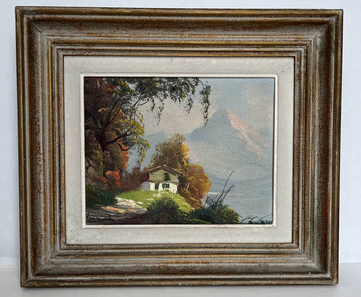 Painting: oil on canvas - mountain landscape