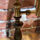 Gilded bronze lamp